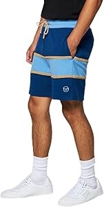 Шорты Sergio Tacchini Mandato с серой отделкой, 63% полиэстера, 33% рами и 4% спандекса 10020389