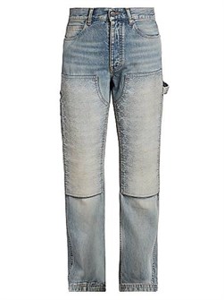 Джинсы Ma Quad Carpenter от Amiri, утилитарный дизайн, декорированные карманы, 100% хлопок, Италия 11028173