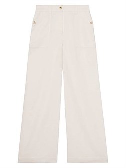 Льняные широкие брюки Ashby от Reiss с заниженной посадкой и боковыми карманами 10043448