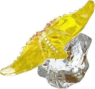 Swarovski Декоративная морская звезда Idyllia из хрусталя, размер 5,4 x 5,4 x 6,4 см, желтая, 357 граней 11046598