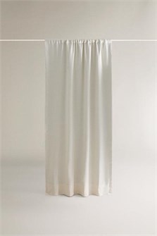 Zara Home Льняная штора с затемняющей подкладкой для повышения уединения и блокировки света 11037623