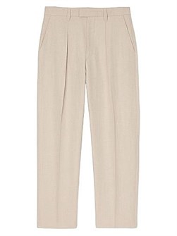 Широкие брюки Sandro с складками, боковыми карманами и петлями для пояса 10043631