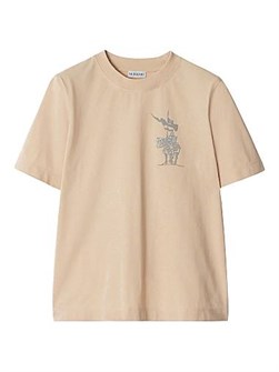 Мужская футболка Burberry из 100% хлопка с круглым вырезом и короткими рукавами, сделанная в Португалии 11024799