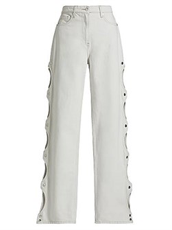 Джинсы Joce от Iro с вырезами, прямой крой, 5 карманов, 100% хлопок 10043605