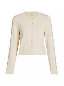 Cami Кардиган Garcia с кружевными вставками, лонгслив на пуговицах, 55% хлопка 10043041