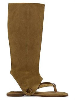 Naked Wolfe Сандалии из замши Sammy с камнями из тигрового глаза и съемными ремешками 10043867