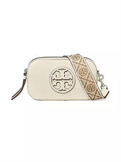 Tory Burch Мини-сумка через плечо из мягкой кожи Miller с логотипом и съемным ремнем 10043756