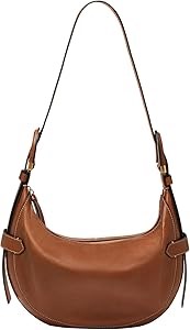 Fossil Сумка-хобо для женщин из эко-кожи с внутренней отделкой из переработанного полиэстера, размер 30 x 9 x 20 см, один регулируемый ремень 11074154