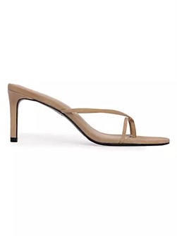 Black Suede Studio Замшевые сандалии Jade 65MM с открытым носком и средним каблуком 10043911