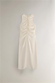 Zara Home Шелковый ночной сарафан с сборками на груди, легкий и мягкий, идеален для кожи 11037756