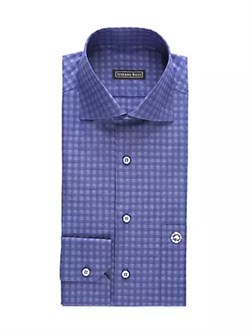 Хлопковая рубашка в клетку с комфортным кроем Salerno от Stefano Ricci, Италия 10043892