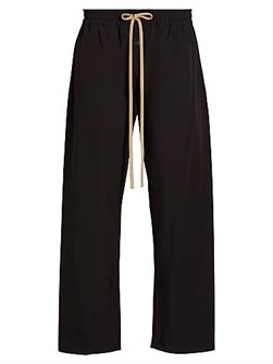 Спортивные брюки Fear Of God с завязками, расслабленный крой, Италия, молнии на штанинах 11017416