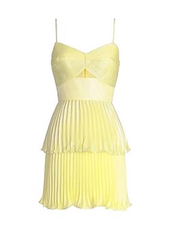 Dress the Population Мини-платье Jianna с запахом и оборками, А-силуэт, 100% полиэстер, милый вырез 11036262