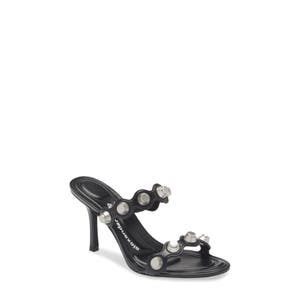 Сандалии Riot Ricco от Alexander Wang с металлическими заклепками и каблуком 85 мм 10044530