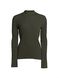 Лонгслив Abigail из рибаны и вискозы 77% с высоким воротником и длинными рукавами от Proenza Schouler 11023981