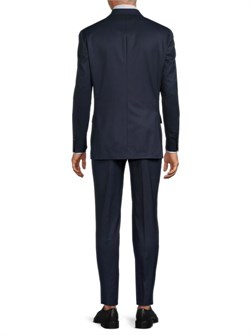 Мужской классический костюм Hart Schaffner Marx из тёмно-синей шерсти, двубортный, Нью-Йорк, 98% шерсть 11040520