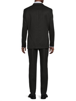 Классический черный пиджак Hart Schaffner Marx с двумя пуговицами, фасон New York, 98% шерсти, 2% спандекса 11040521