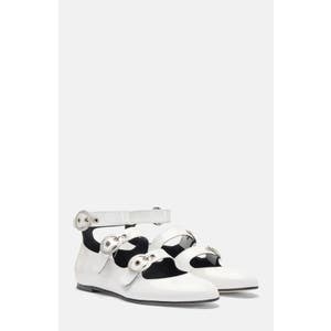 Балетки Linda II от SCAROSSO с ангорской отделкой и кожаной подошвой 10046119