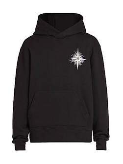 Хлопковое худи Amiri Starburst с капюшоном, длинными рукавами и карманом-кенгуру, Италия 11031066