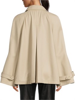 Шерстяное пальто A-line от Gabriela Hearst с длинными рукавами и карманами Ismael 11040461