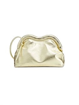 Mansur Gavriel Кожаная металлическая сумка через плечо Baci с узлом, размеры 24 см x 14 см x 8 см 11034684