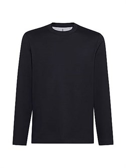 Мужской лонгслив Brunello Cucinelli из хлопкового джерси с круглой горловиной, 100% хлопок, Италия 11036155