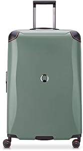 Чемодан Delsey Paris Cactus, хаки, размер L с TSA-замком и усиленными углами для дополнительной защиты 11064036