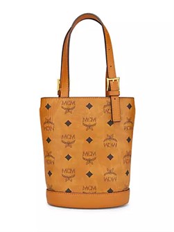 Mcm Мини-сумка-бакет с верхними ручками, 2 карманами, магнитной застежкой и регулируемым ремешком 10045768