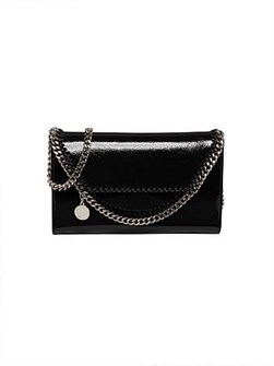 Stella McCartney Сумка через плечо Fabella из текстурированного искусственного кожзама с магнитной застежкой и цепочкой 11031114