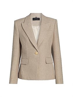 Текстурированный блейзер Nerys от Kobi Halperin с накладными карманами и лацканами с пиком 11027526