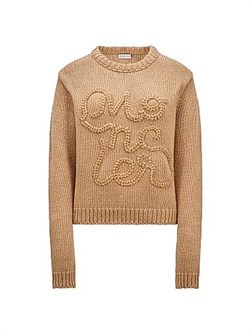 Хлопковый лонгслив Moncler с вышитым логотипом, Италия 11034524