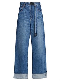 Джинсы Levi',s x Sacai оверсайз с подворотами из японского коттона, 100% хлопок 11008553