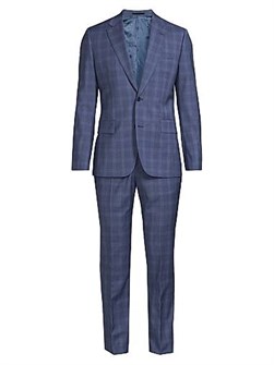 Костюм Paul Smith Brierley-Fit из клетчатой шерсти с пиджаком и брюками средней посадки 11035367