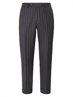 Брюки классического фасона с широкой посадкой из супер 150s virgin шерсти с гульфиком и карманами, Brunello Cucinelli 11034626