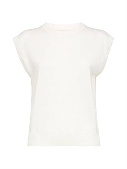 Жилет Brunello Cucinelli из 100% кашемира с круглым вырезом и декором из монили, Италия 11031810