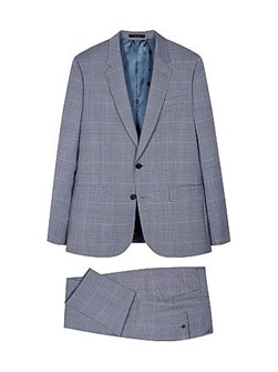 Костюм в клетку Paul Smith Soho-Fit из 100% шерсти, быстро высыхает, произведен в Португалии 11035383