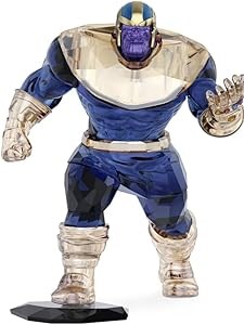 Swarovski Набор фигурок Marvel: Танос в трехмерном кристалле (607 граней) и Локи (282 грани), декорация, не игрушка 11069532