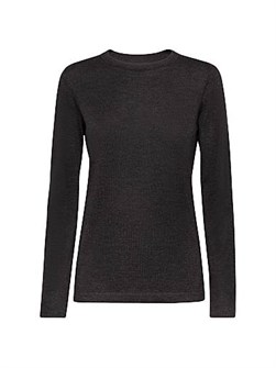 Легкий кашемирово-шелковый свитер от Brunello Cucinelli с круглым вырезом (70% кашемир, 30% шелк) 11031899