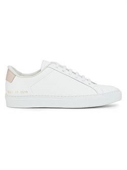 Кожаные кроссовки Retro от Common Projects с контрастной пяткой 11022800