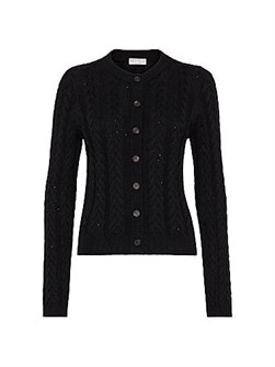 Хлопковый кардиган с эффектом двойной косички от Brunello Cucinelli, 96% хлопок, изготовлено в Италии 11031789