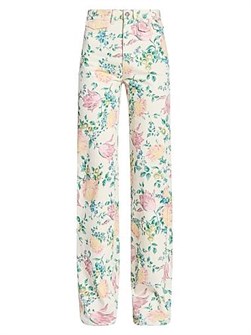 Джинсы Chloe slim-fit из цветного хлопкового твила с клапанными карманами, произведенные в Италии 11035071