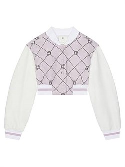 Givenchy Cropped Checked Varsity Jacket 11031805