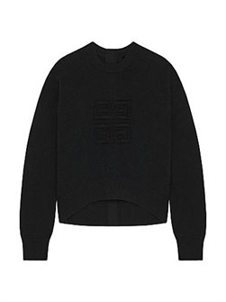 Лонгслив из шерсти от Givenchy с пуговицами на спине и эмблемой 4G, состав: 89% шерсть, 9% шерсть опоссума, 2% шелк 11031819