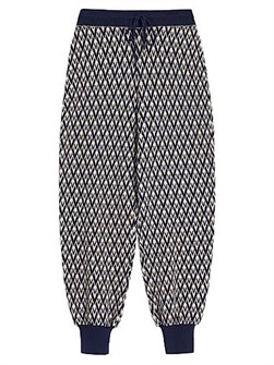 Valentino Garavani Штаны из жаккардовой шерсти Jacquard Toute La V с завязкой на талии, 100% шерсть, сделаны в Италии 11034244