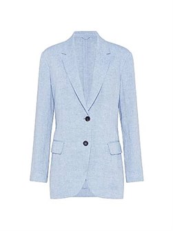 Пиджак из блестящего льна с монограммой, Brunello Cucinelli, Италия 11031800