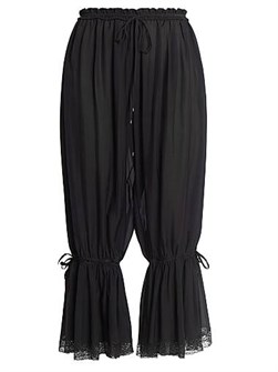 Chloe Шелковые бриджи Chloe с эластичной талией и расклешенными манжетами, Италия 11035028