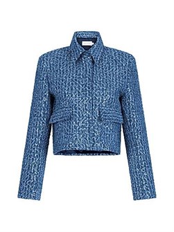 Silvia Tcherassi Perla Sequined Cotton-Blend Jacket 11020508