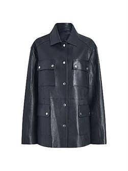 Кожаная куртка Brice от Proenza Schouler с минималистичным современным дизайном, изготовленная из 100% овечьей кожи с подкладкой из вискозы 11034795