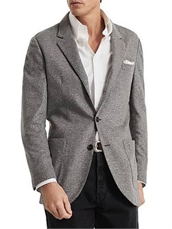 Блейзер из кашемира от Brunello Cucinelli с накладными карманами и пуговицами из рога, Италия 11036142