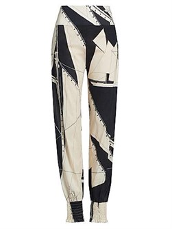 Брюки Speed Queen от Johanna Ortiz с абстрактным принтом, 100% хлопок, на эластичной талии 11026453
